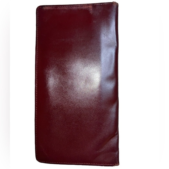 {Cartier Long Bifold Wallet in Bordeaux Burgundy Leather} - Picture 7 of 12